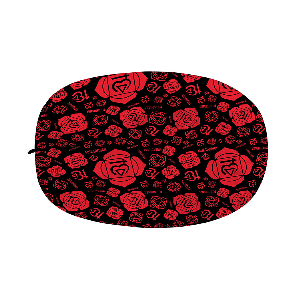 Muladhara Chakra Pattern Print Car Side Mirror Covers