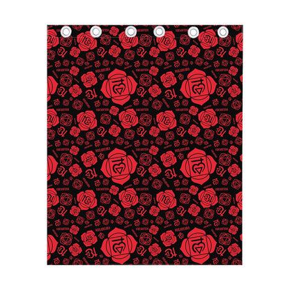 Muladhara Chakra Pattern Print Curtain