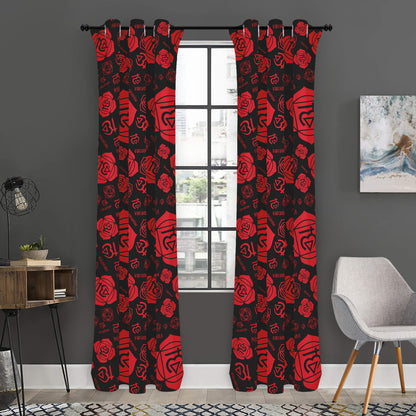 Muladhara Chakra Pattern Print Curtain