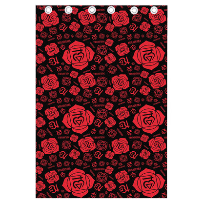 Muladhara Chakra Pattern Print Curtain