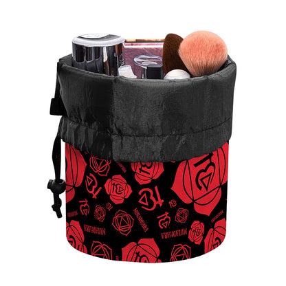Muladhara Chakra Pattern Print Drawstring Makeup Bag
