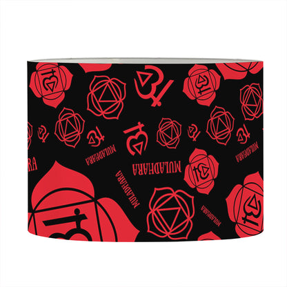 Muladhara Chakra Pattern Print Drum Lamp Shade