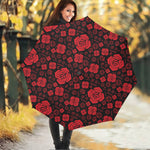 Muladhara Chakra Pattern Print Foldable Umbrella