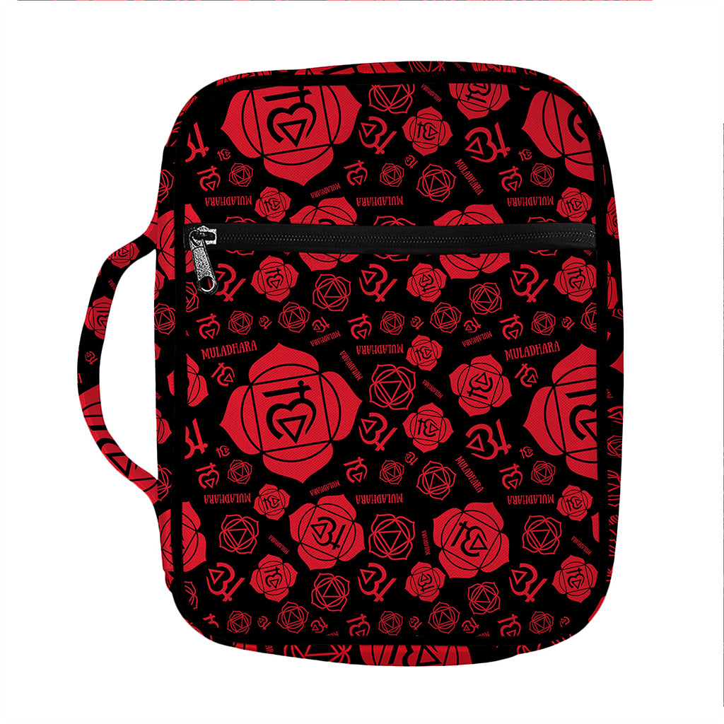 Muladhara Chakra Pattern Print Front Pocket Bible Bag
