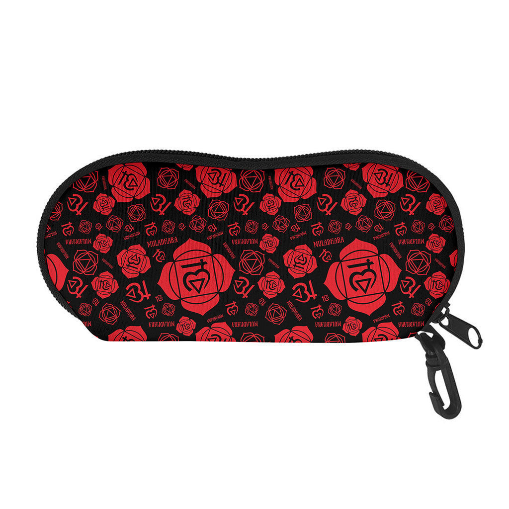 Muladhara Chakra Pattern Print Glasses Case