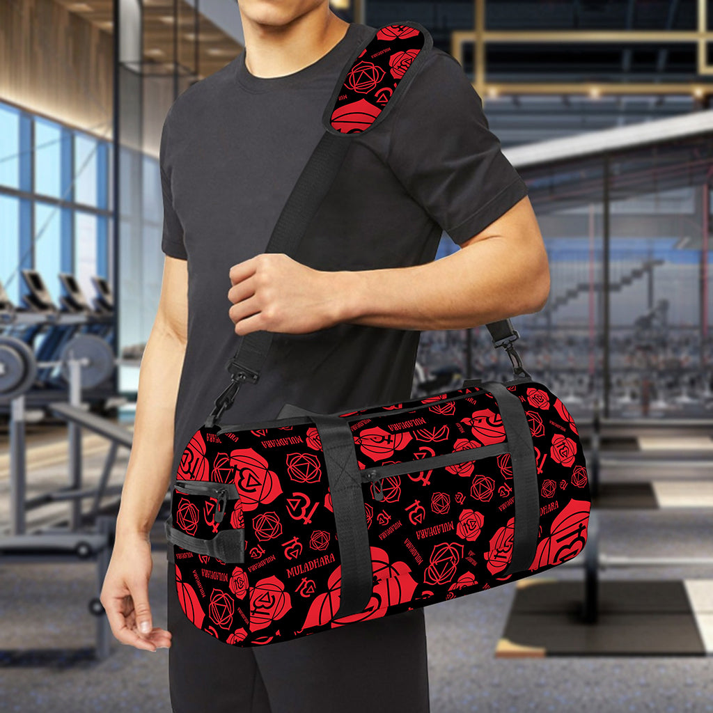Muladhara Chakra Pattern Print Gym Bag