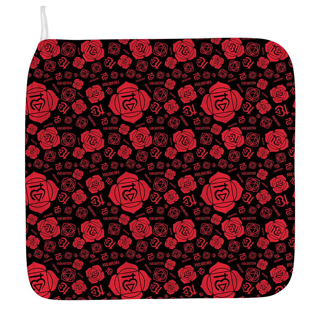 Muladhara Chakra Pattern Print Hand Towel