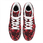 Muladhara Chakra Pattern Print High Top Leather Sneakers