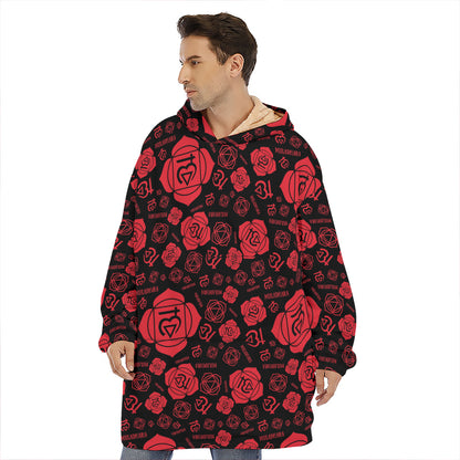 Muladhara Chakra Pattern Print Hoodie Blanket