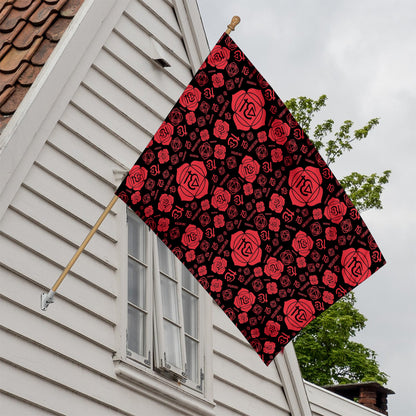 Muladhara Chakra Pattern Print House Flag