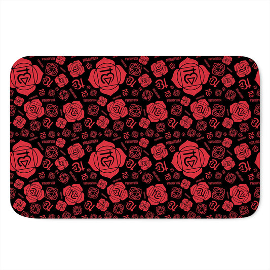 Muladhara Chakra Pattern Print Indoor Door Mat