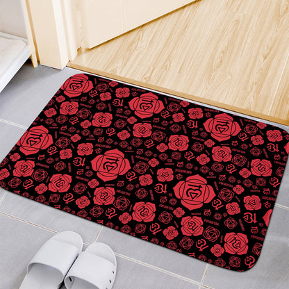Muladhara Chakra Pattern Print Indoor Door Mat