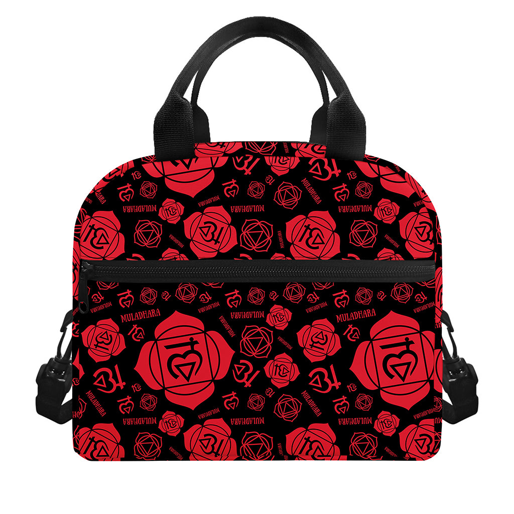 Muladhara Chakra Pattern Print Insulated Lunch Bag