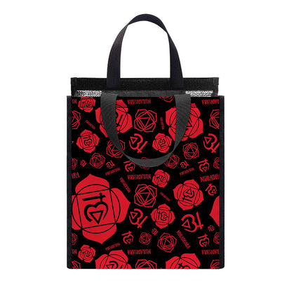 Muladhara Chakra Pattern Print Insulated Lunch Tote