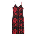 Muladhara Chakra Pattern Print Jersey Midi Cami Dress