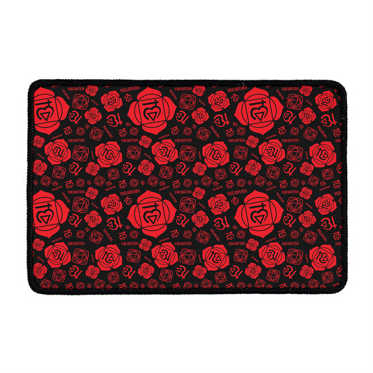 Muladhara Chakra Pattern Print Kitchen Mat