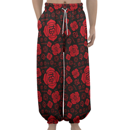 Muladhara Chakra Pattern Print Lantern Pants