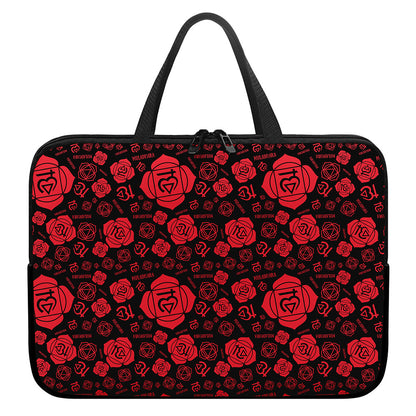 Muladhara Chakra Pattern Print Laptop Sleeve With Handle