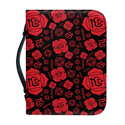 Muladhara Chakra Pattern Print Leather Bible Cover