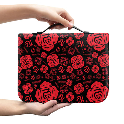 Muladhara Chakra Pattern Print Leather Bible Cover