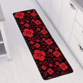 Muladhara Chakra Pattern Print Long Kitchen Mat
