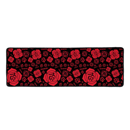 Muladhara Chakra Pattern Print Long Kitchen Mat