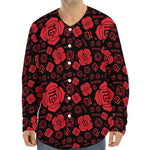 Muladhara Chakra Pattern Print Long Sleeve Baseball Jersey