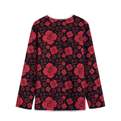 Muladhara Chakra Pattern Print Long Sleeve Short Coat