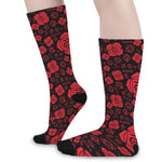 Muladhara Chakra Pattern Print Long Socks