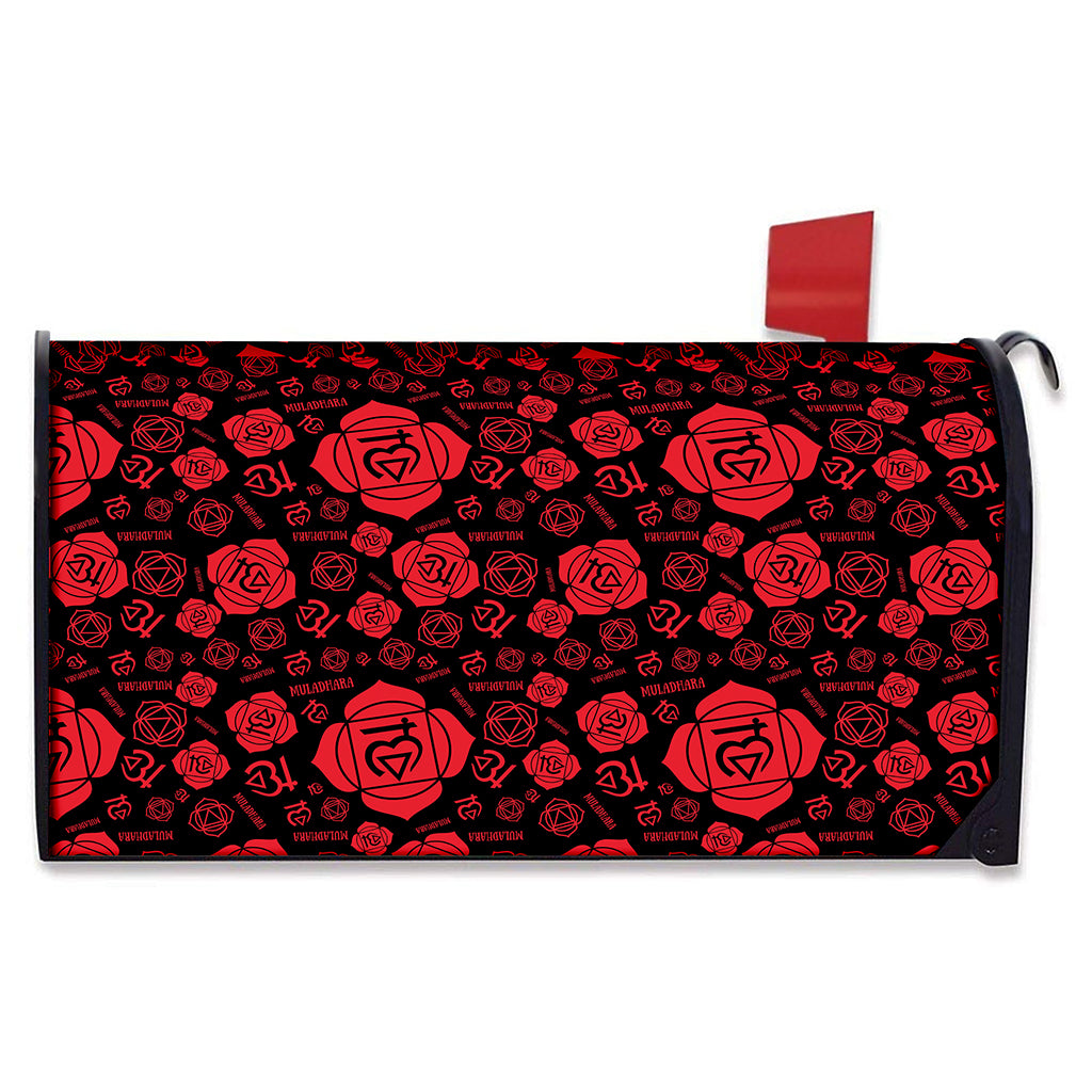 Muladhara Chakra Pattern Print Mailbox Cover