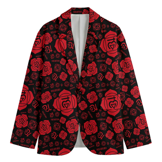 Muladhara Chakra Pattern Print Men's Blazer