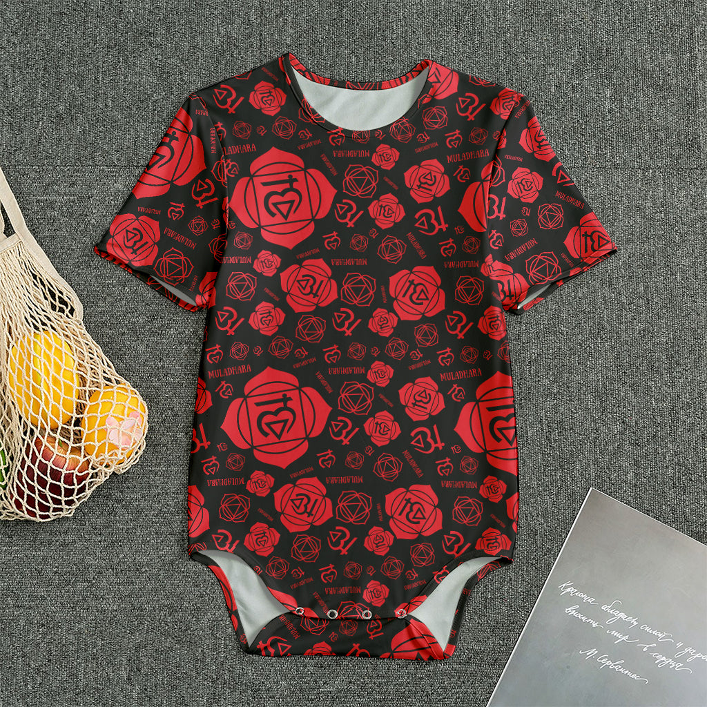 Muladhara Chakra Pattern Print Men's Bodysuit