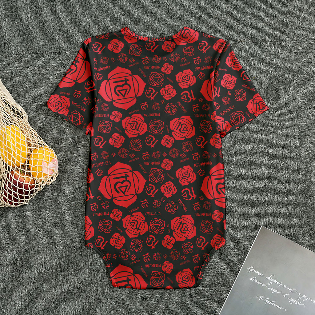 Muladhara Chakra Pattern Print Men's Bodysuit
