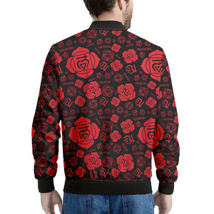 Muladhara Chakra Pattern Print Men's Bomber Jacket