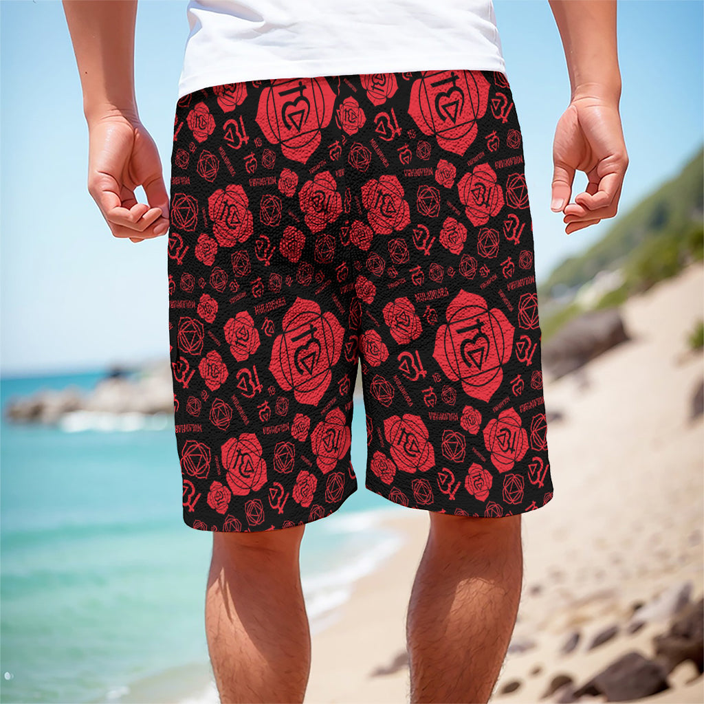 Muladhara Chakra Pattern Print Men's Cargo Shorts