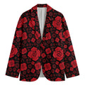 Muladhara Chakra Pattern Print Men's Cotton Blazer