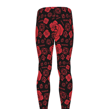 Muladhara Chakra Pattern Print Men's leggings
