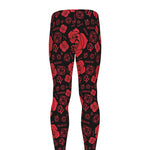 Muladhara Chakra Pattern Print Men's leggings