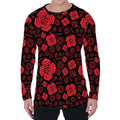 Muladhara Chakra Pattern Print Men's Long Sleeve T-Shirt