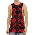 Muladhara Chakra Pattern Print Men's Muscle Tank Top