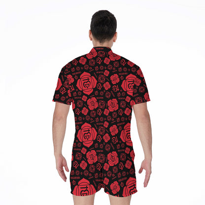 Muladhara Chakra Pattern Print Men's Rompers