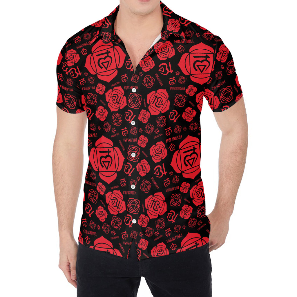 Muladhara Chakra Pattern Print Men's Shirt