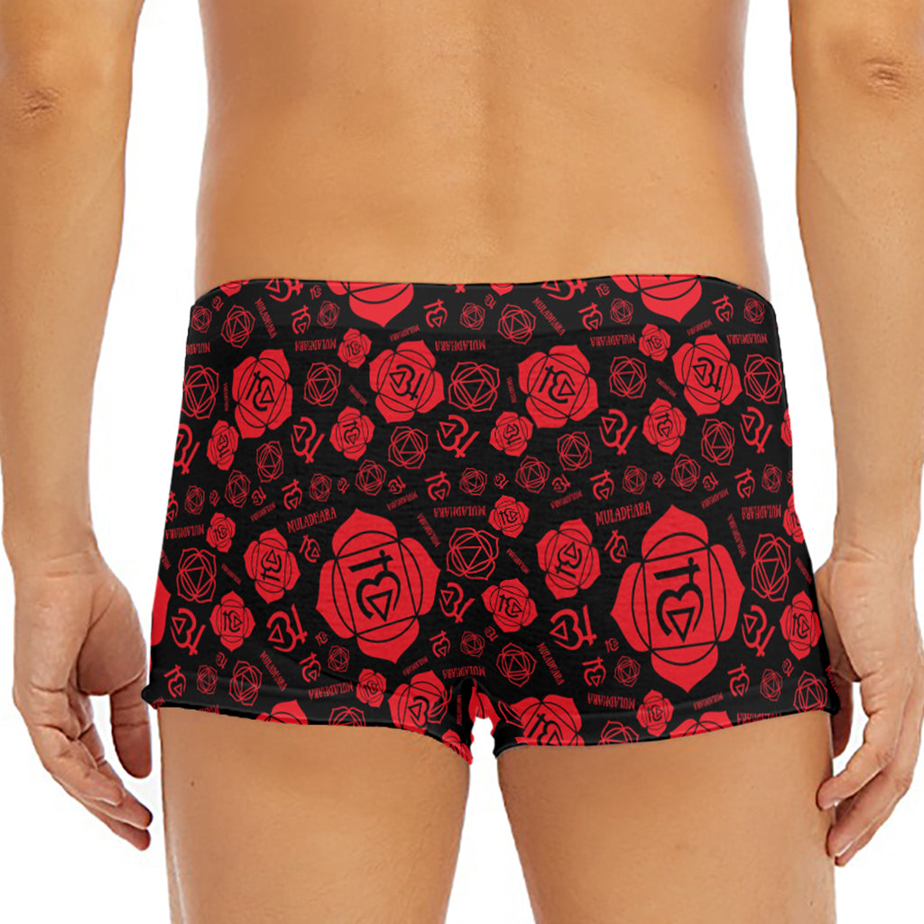 Muladhara Chakra Pattern Print Men's Short Boxer Briefs