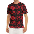 Muladhara Chakra Pattern Print Men's Short Sleeve Rash Guard