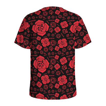 Muladhara Chakra Pattern Print Men's Sports T-Shirt