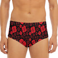 Muladhara Chakra Pattern Print Men's Triangle Swim Briefs