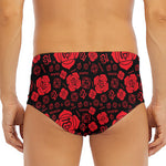 Muladhara Chakra Pattern Print Men's Triangle Swim Briefs