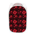Muladhara Chakra Pattern Print Mesh Laundry Hamper