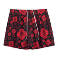 Muladhara Chakra Pattern Print Mesh Shorts