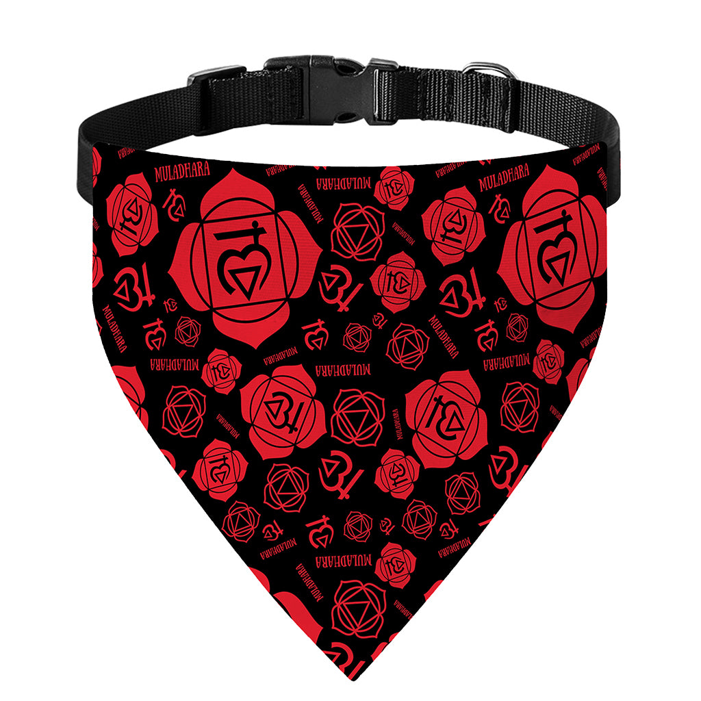 Muladhara Chakra Pattern Print Over The Collar Dog Bandana